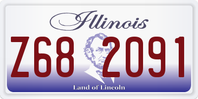 IL license plate Z682091