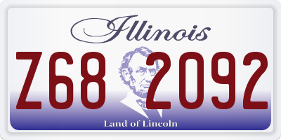 IL license plate Z682092