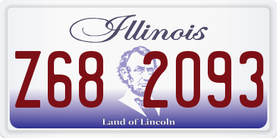 IL license plate Z682093