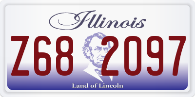 IL license plate Z682097