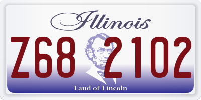 IL license plate Z682102