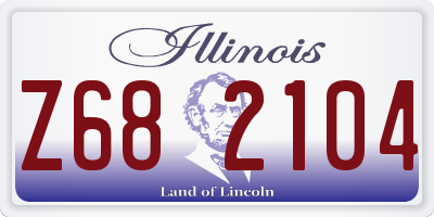 IL license plate Z682104