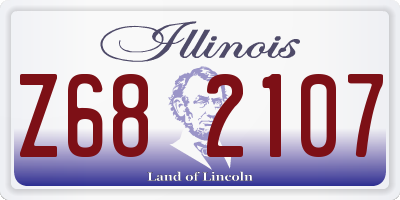 IL license plate Z682107