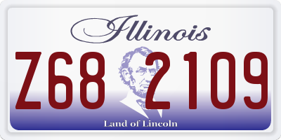 IL license plate Z682109