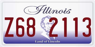 IL license plate Z682113