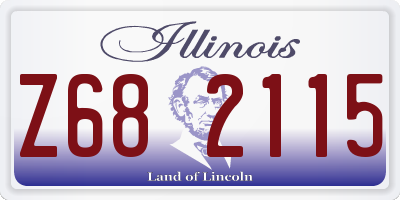 IL license plate Z682115