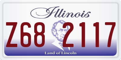 IL license plate Z682117