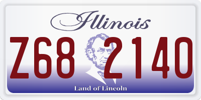 IL license plate Z682140