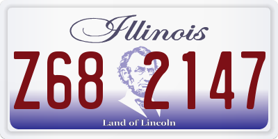 IL license plate Z682147
