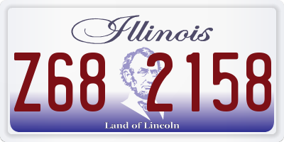 IL license plate Z682158