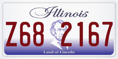IL license plate Z682167