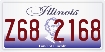 IL license plate Z682168