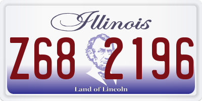 IL license plate Z682196