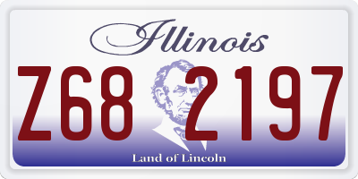 IL license plate Z682197