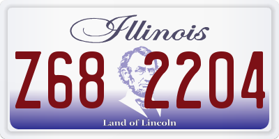 IL license plate Z682204