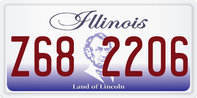 IL license plate Z682206
