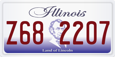 IL license plate Z682207