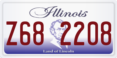 IL license plate Z682208