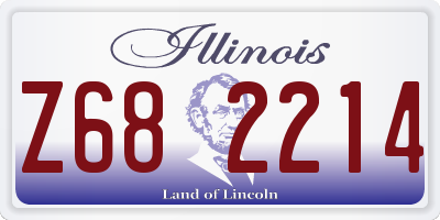 IL license plate Z682214