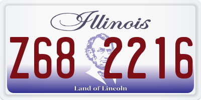 IL license plate Z682216