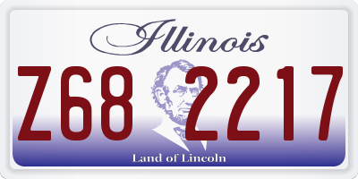 IL license plate Z682217