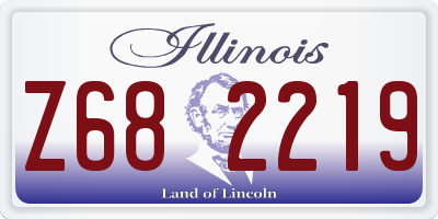 IL license plate Z682219