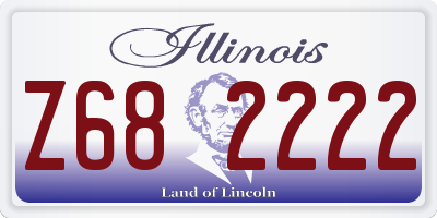 IL license plate Z682222