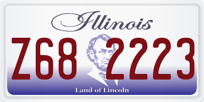 IL license plate Z682223