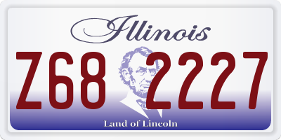 IL license plate Z682227