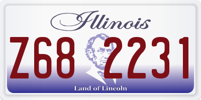 IL license plate Z682231