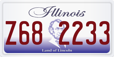 IL license plate Z682233