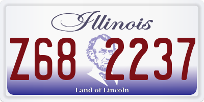 IL license plate Z682237