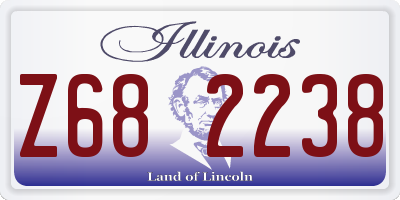 IL license plate Z682238