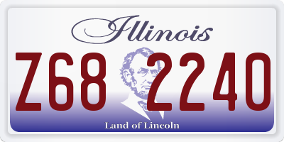 IL license plate Z682240