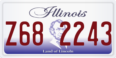 IL license plate Z682243