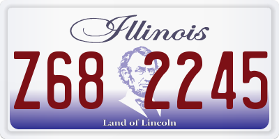 IL license plate Z682245