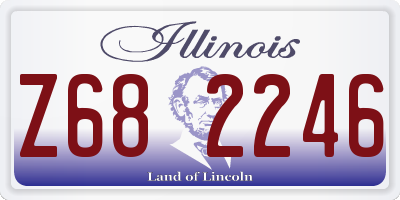 IL license plate Z682246