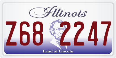 IL license plate Z682247