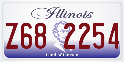 IL license plate Z682254