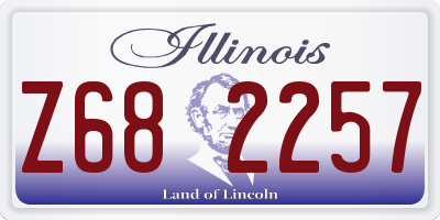 IL license plate Z682257