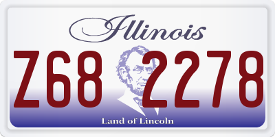 IL license plate Z682278