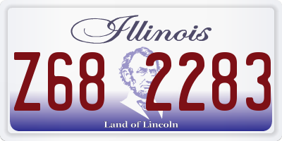 IL license plate Z682283