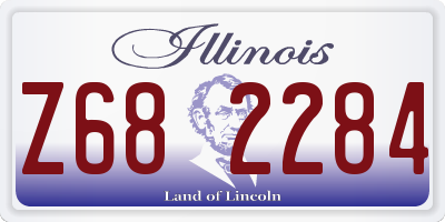 IL license plate Z682284