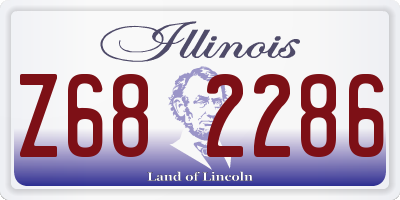 IL license plate Z682286