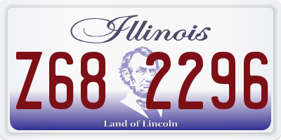 IL license plate Z682296