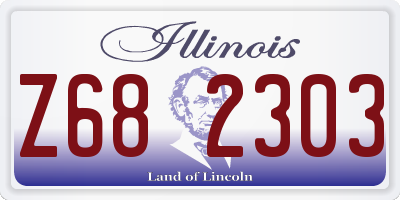 IL license plate Z682303