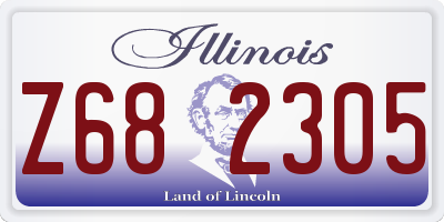 IL license plate Z682305
