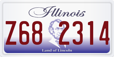 IL license plate Z682314