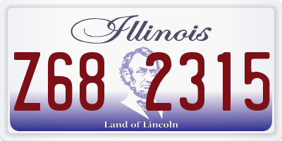 IL license plate Z682315