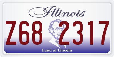 IL license plate Z682317